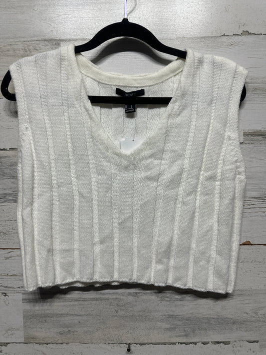 Women’s Small Forever 21 Cropped Ribbed Sweater Vest - New With Tags