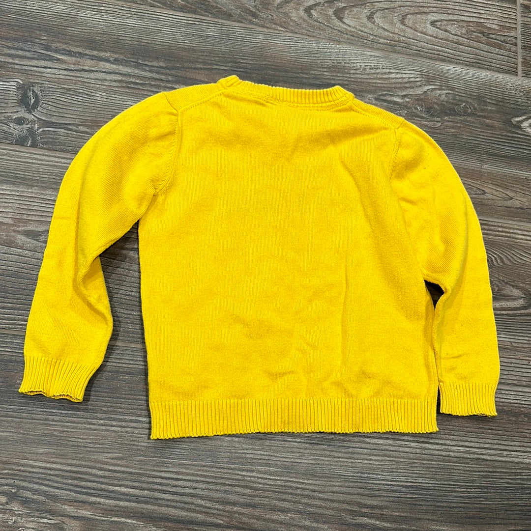 Girls Preowned Size 5 Janie and Jack The Future Yellow Sweater - Good Used Condition