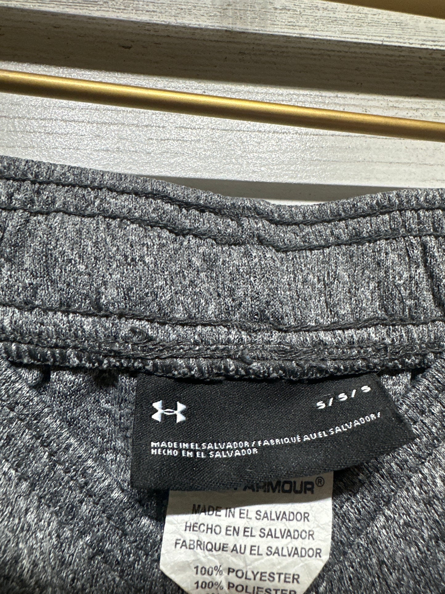 Boys Size 5 Under Armour Grey Athletic Pants - Good Used Condition