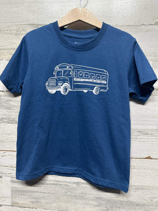 Size 5-6 (Medium) Shrimp and Grits Bus T-Shirt - Very Good Used Condition