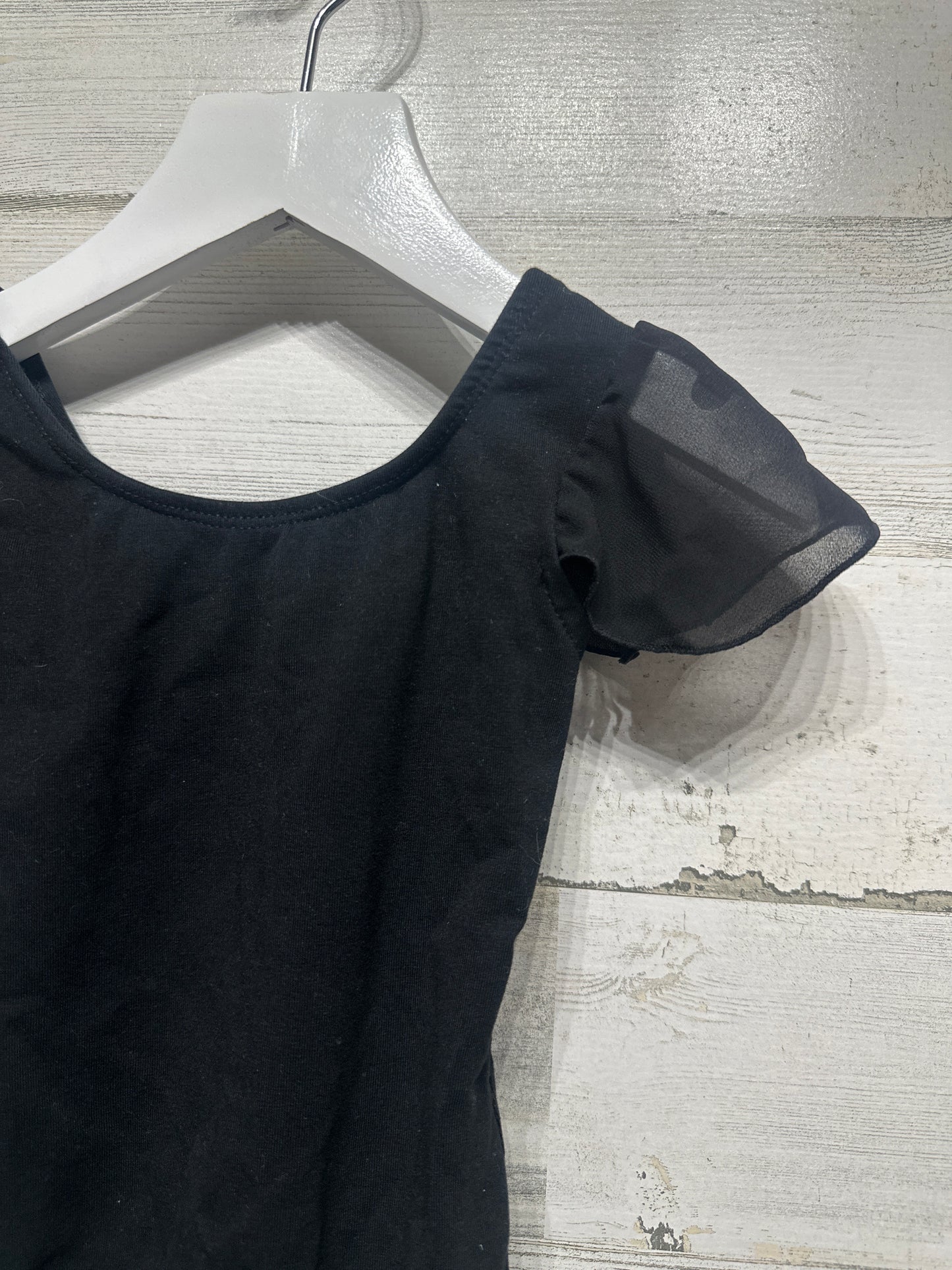 Girls Size 2-4 Years Black Leotard - Very Good Used Condition