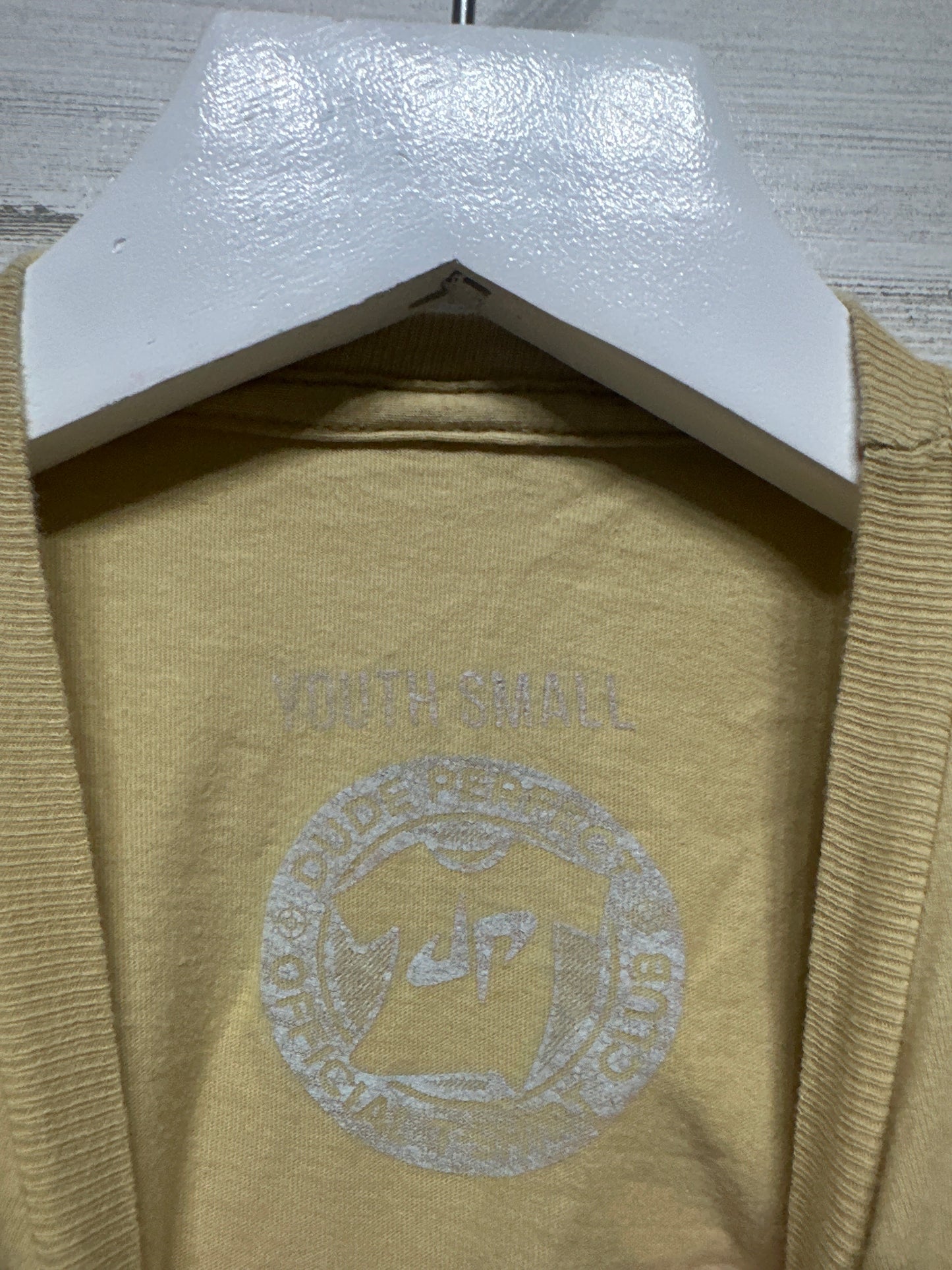 Boys Size Small (6-7) Dude Perfect Tan TShirt - Very Good Used Condition