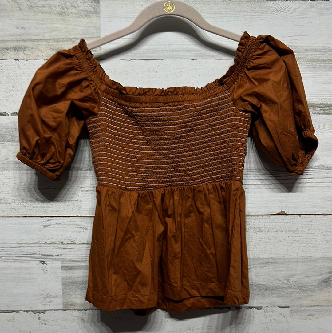 Women's Size Small Old Navy Pumpkin Colored Shirt - Very Good Used Condition