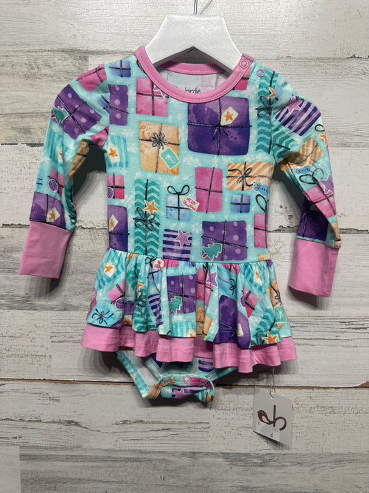 Size 6-12m Birdie Bean Bamboo Christmas Present Twirl Dress - New With Tags