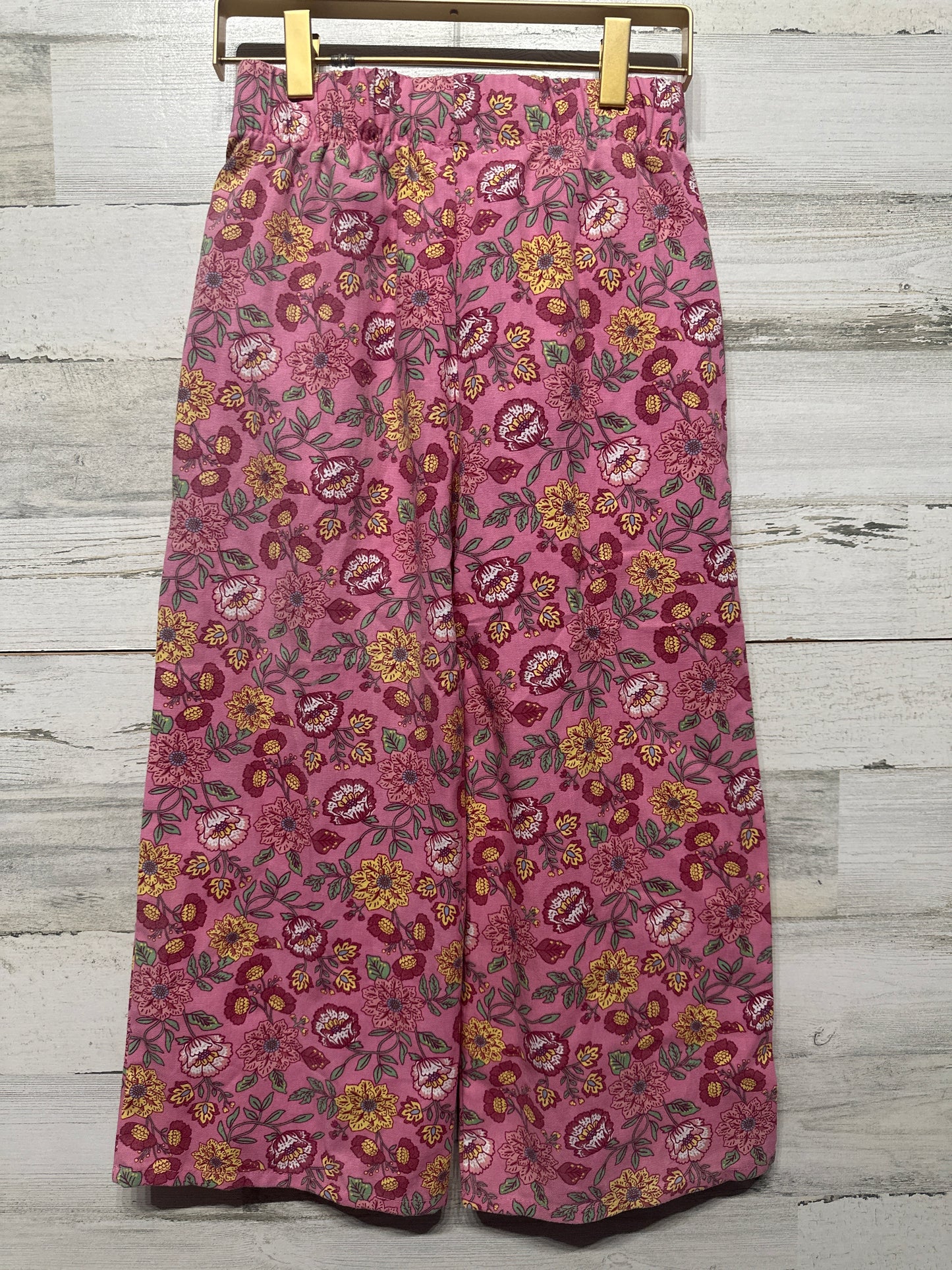 Wide Leg Floral Pants - B’Tween - Girls Size 7 - Very Good Used Condition