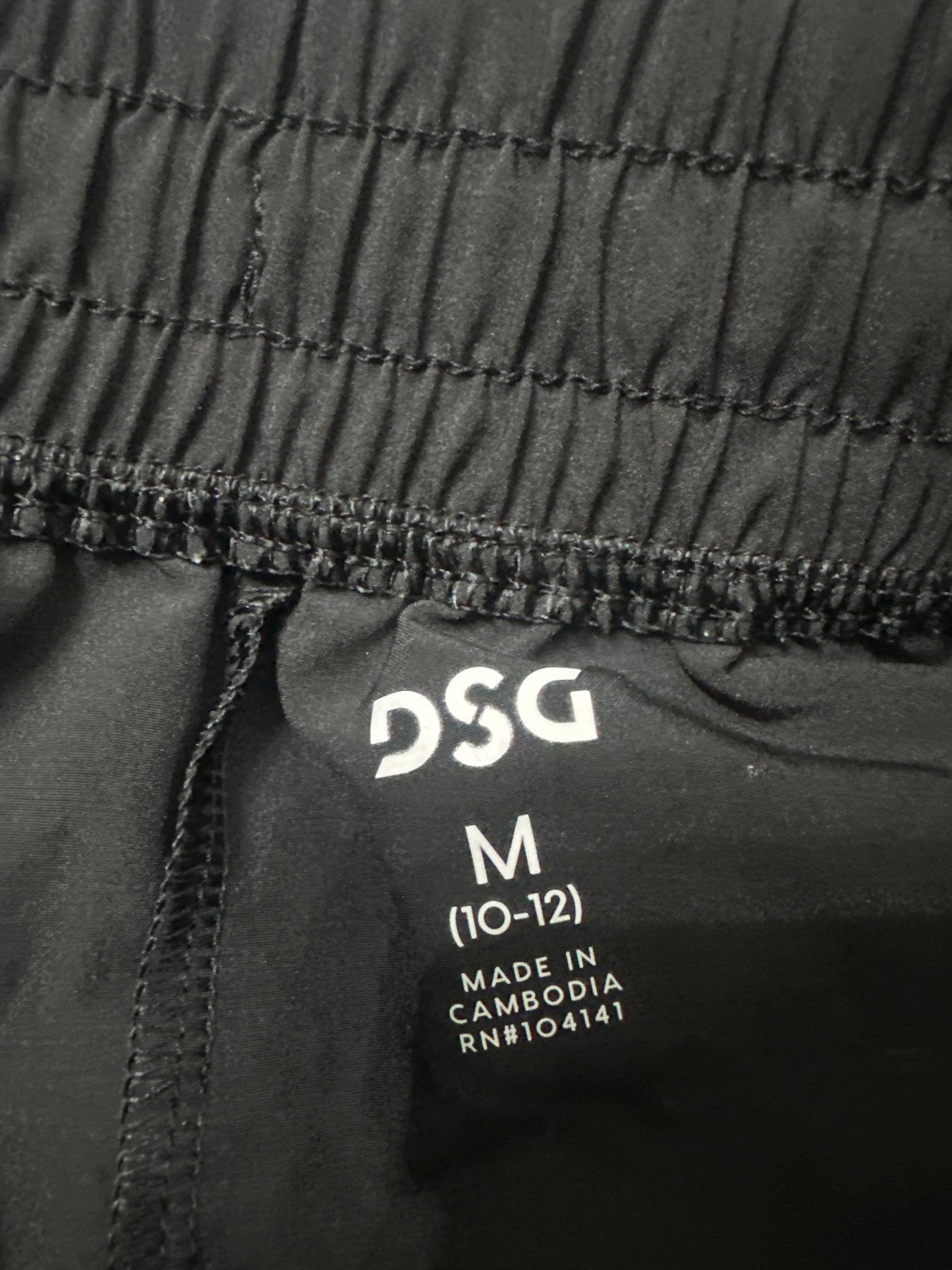 Girls Size 10/12 Medium DSG Black Active Shorts - Very Good Used Condition