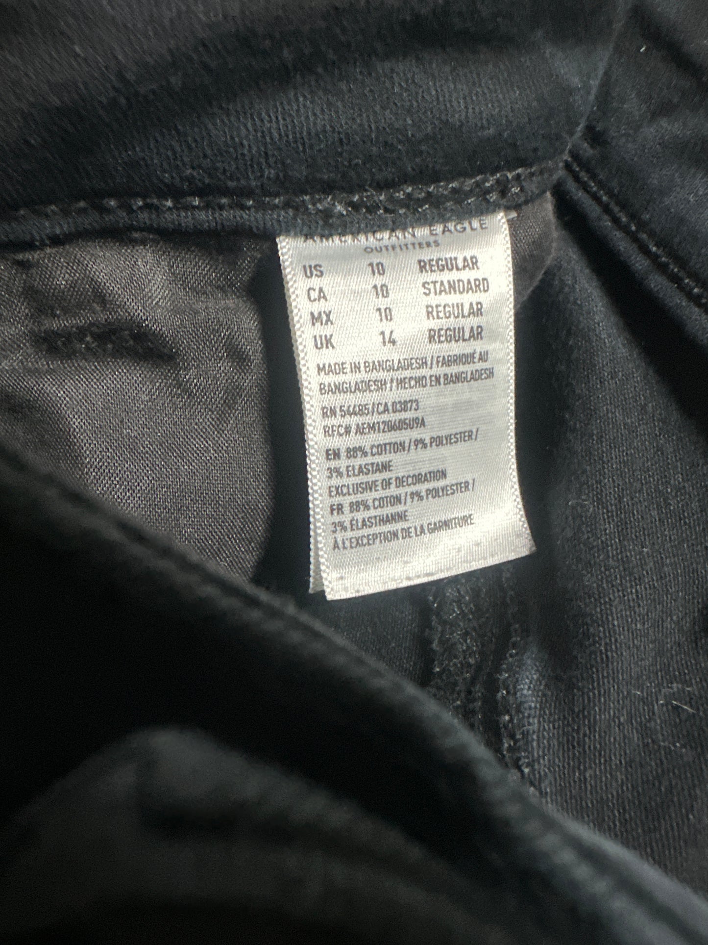 American Eagle Women’s 10 Regular Black Jeggings VGUC