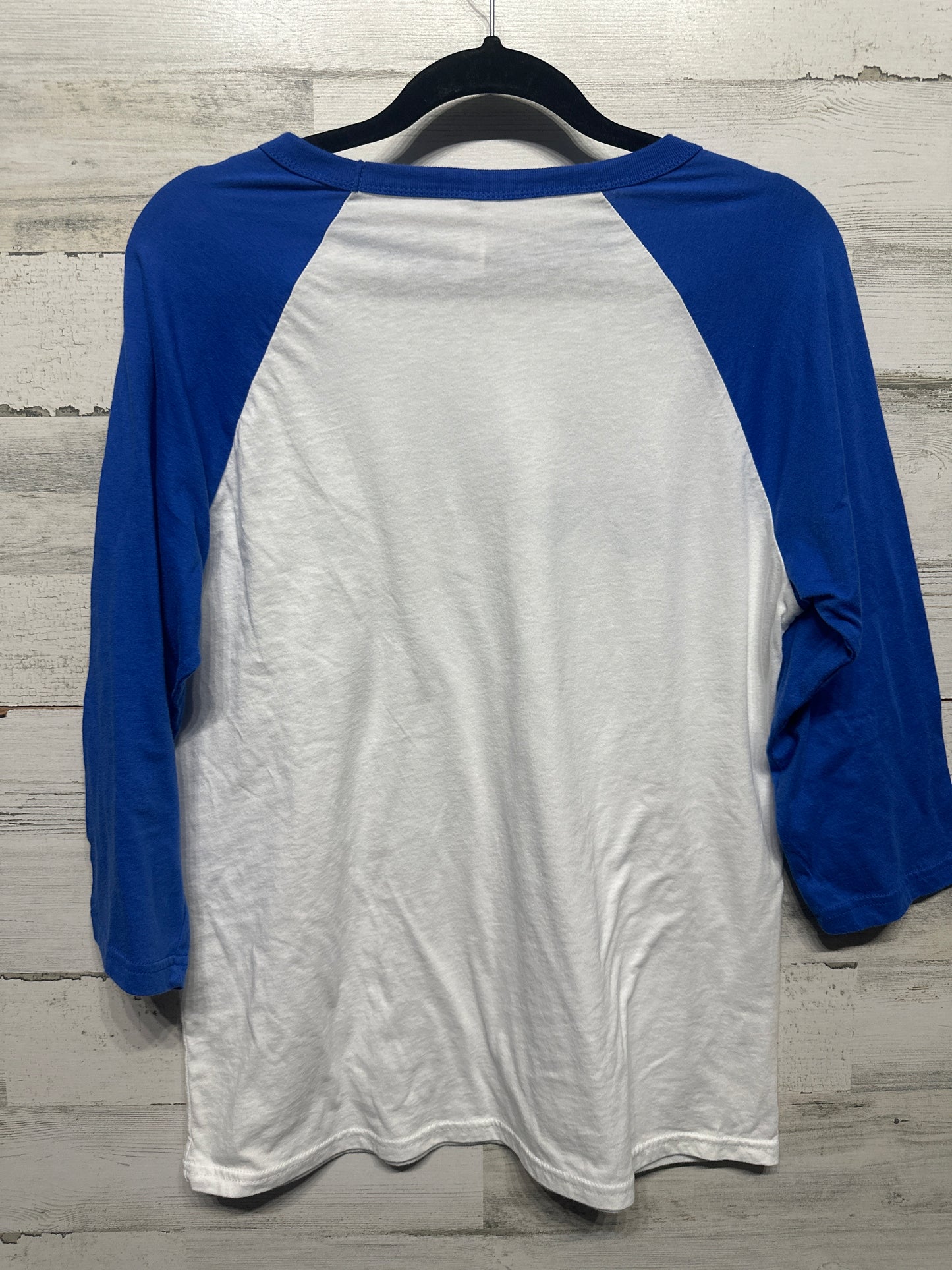 Women’s Size Large Bella Canvas We’re All Mad Here Alice and Wonderland Raglan Shirt - Good Used Condition