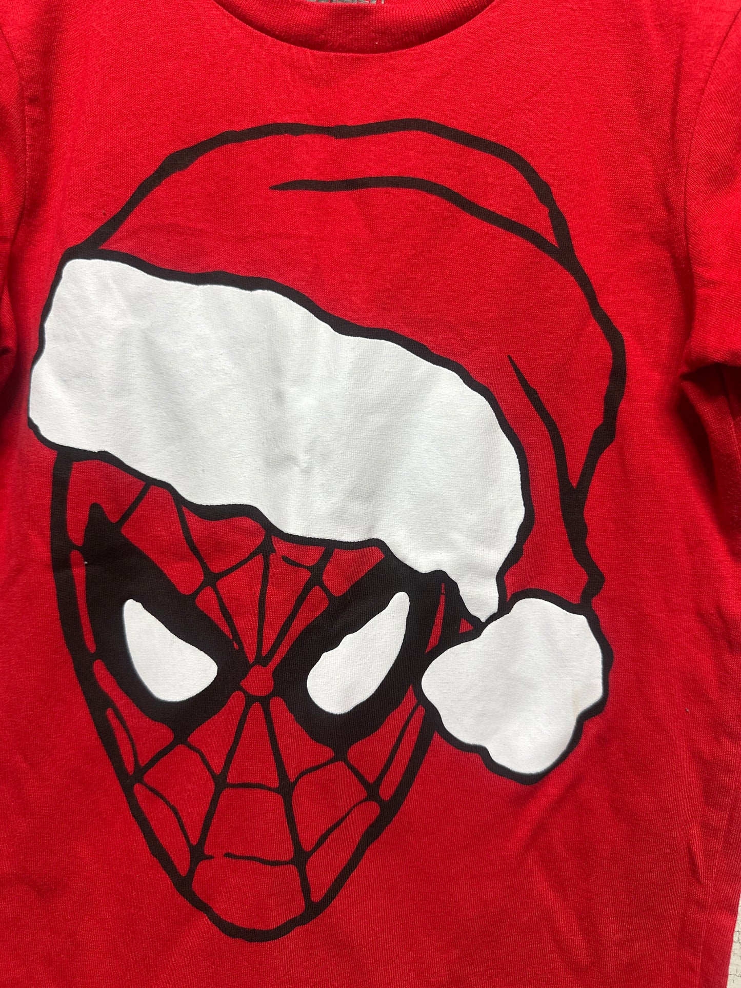 Boys Size 4/5 XS Marvel Spiderman Holiday Shirt - Very Good Used Condition