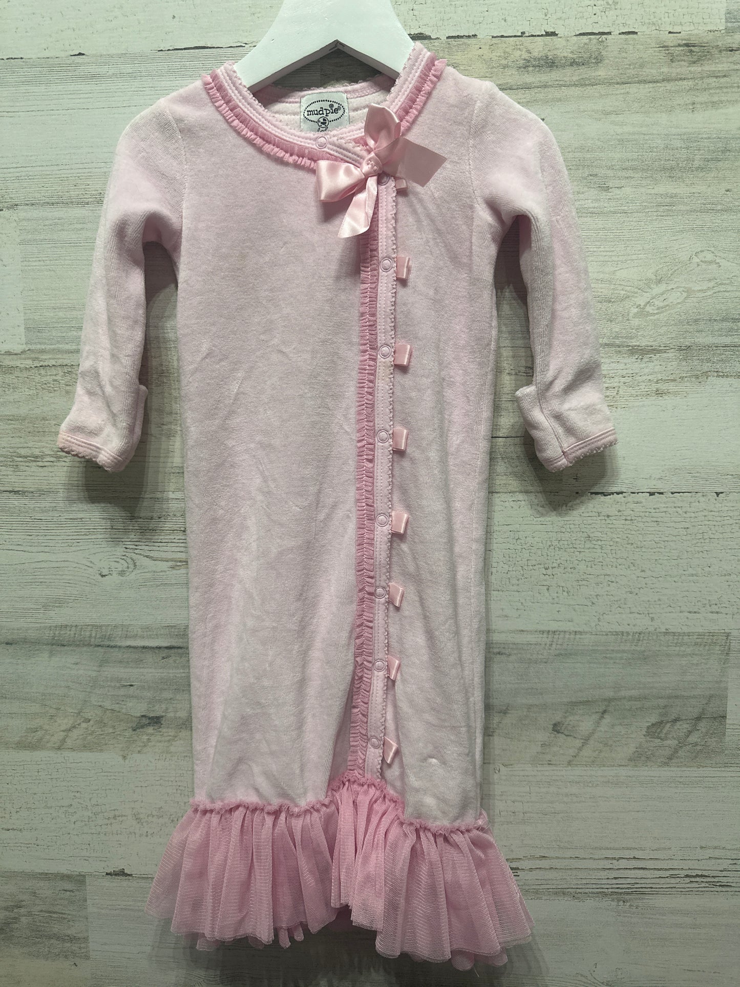 Girls Size 0-6m Mud Pie Baby Gown - Play Condition**