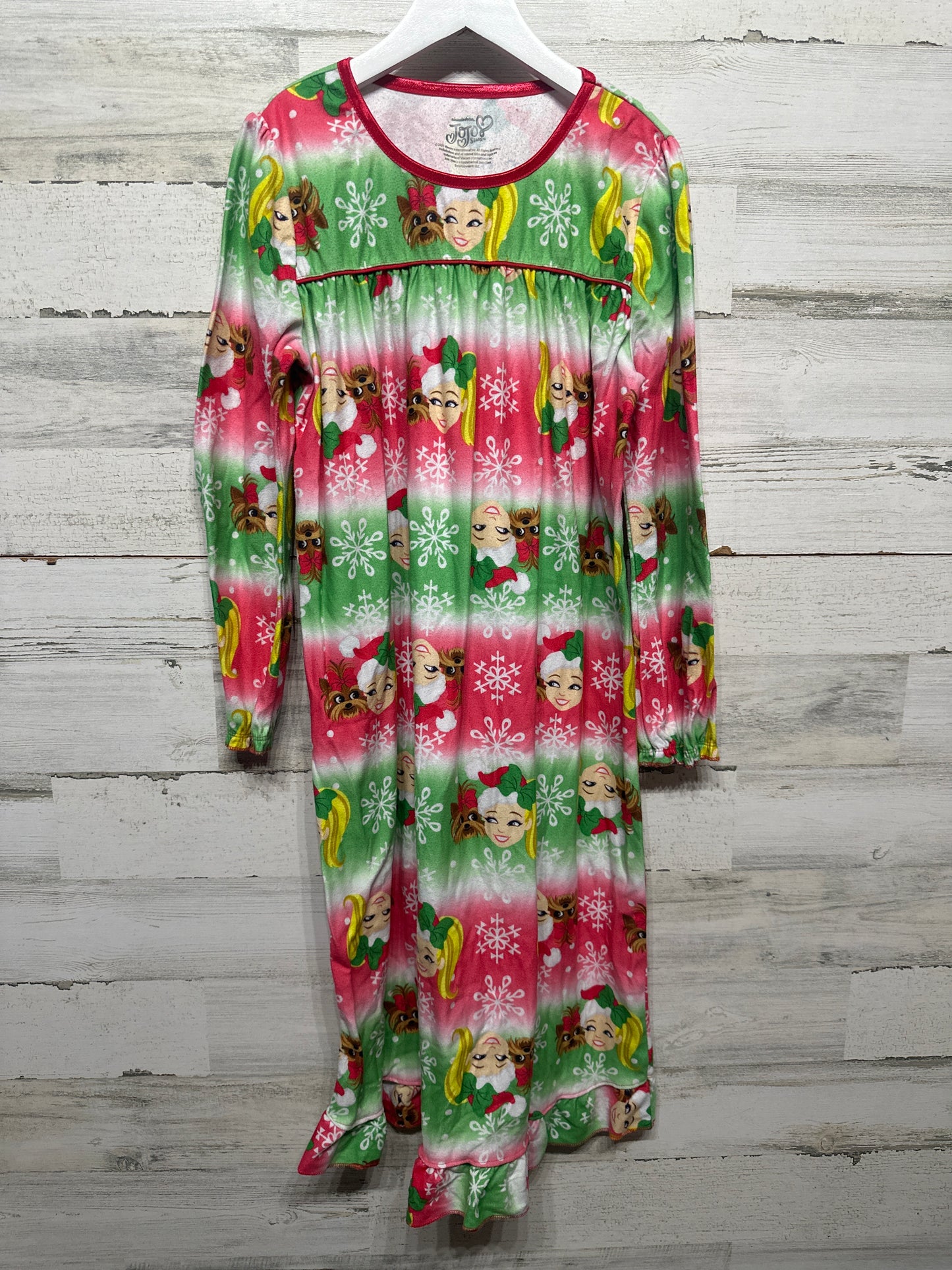 Girls Size Large Jo Jo Siwa Holiday Nightgown - Very Good Used Condition
