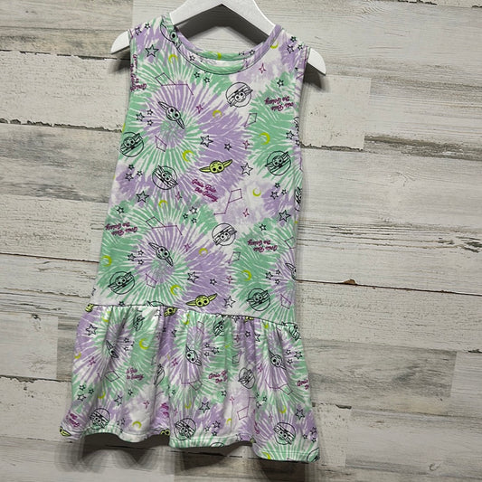 Girls Size 6/6x Star Wars Baby Yoda Dress - Good Used Condition