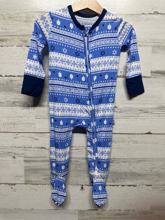 Size 9-12m Little Bum Bums Love You A Latke Bamboo Footie - New With Tags