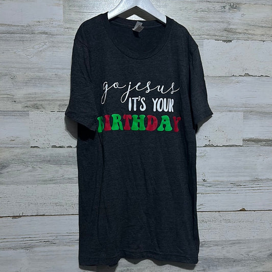 Women’s Size Small Bella Canvas Go Jesus It’s your birthday tee  - good used condition