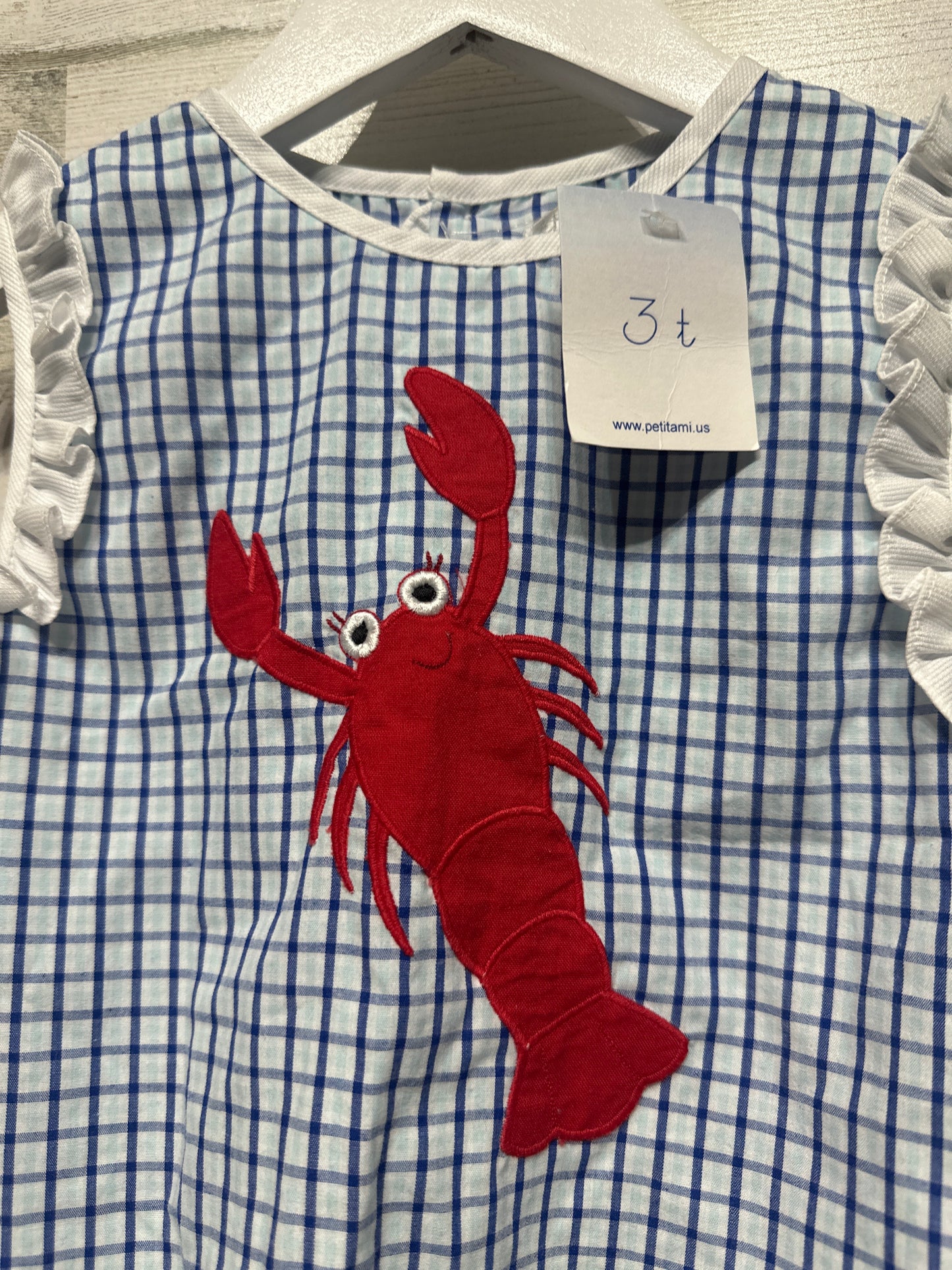 Girls Size 3t Petit Ami Applique Swing Top - New With Tags