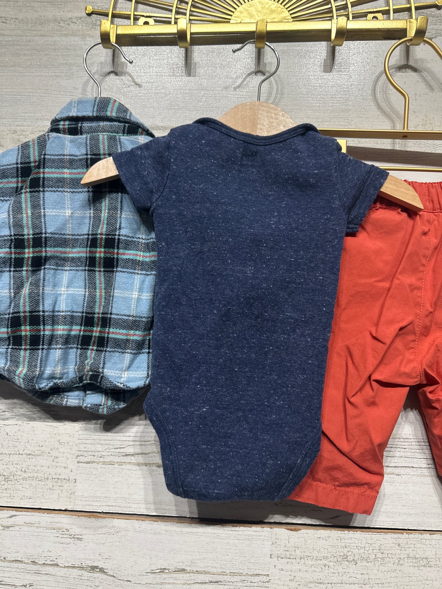 Boys Size 0-3m Clothing Lot (3 Pieces) - Very Good Used Condition