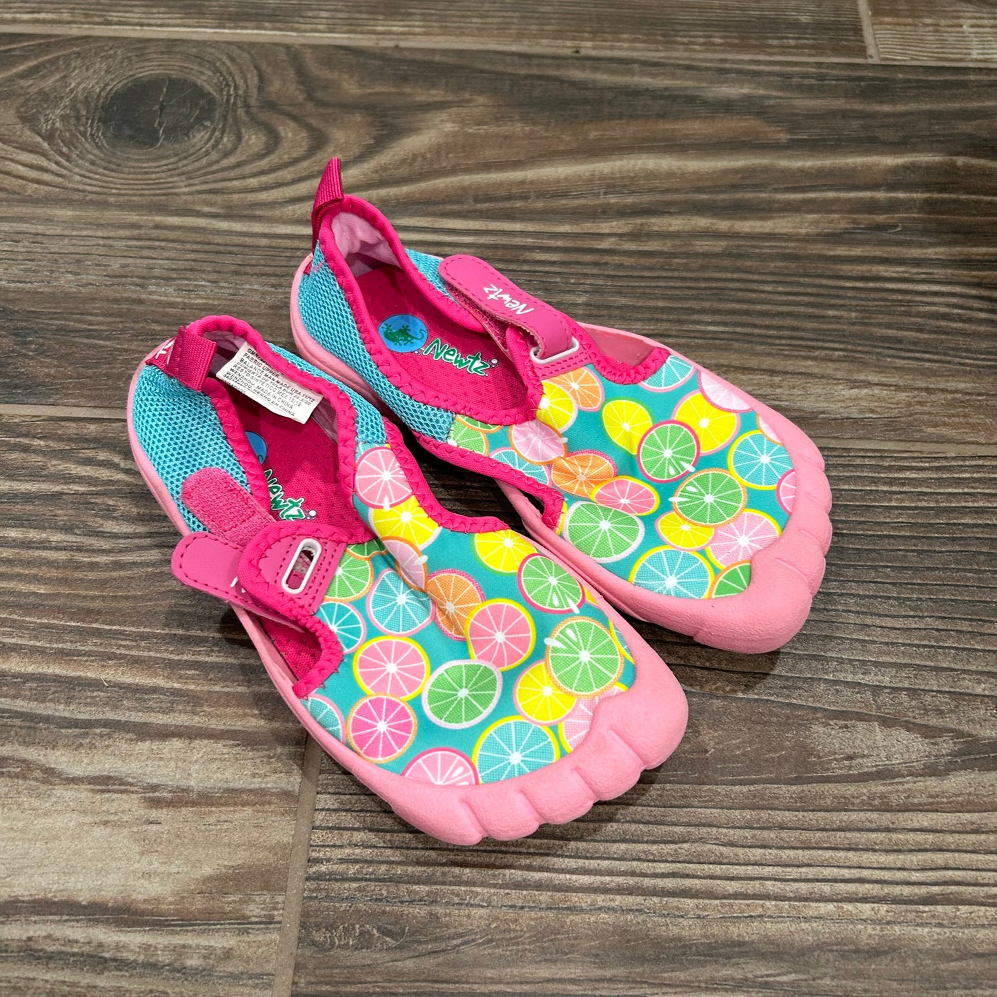Girls Size 11/12 (Toddler) Newtz Water Shoes - Very Good Used Condition