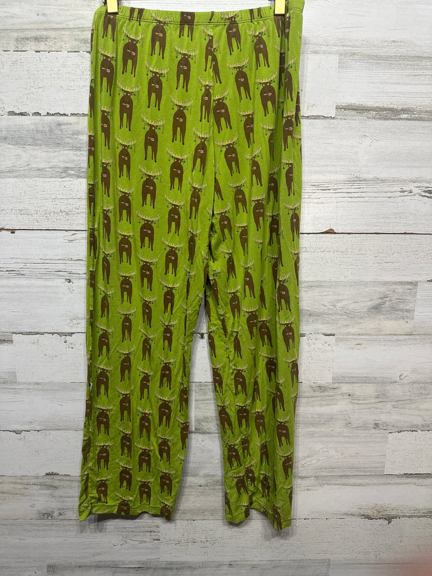 Men’s Size Large Kickee Bamboo Holiday Moose Pajama Pants - Good Used Condition