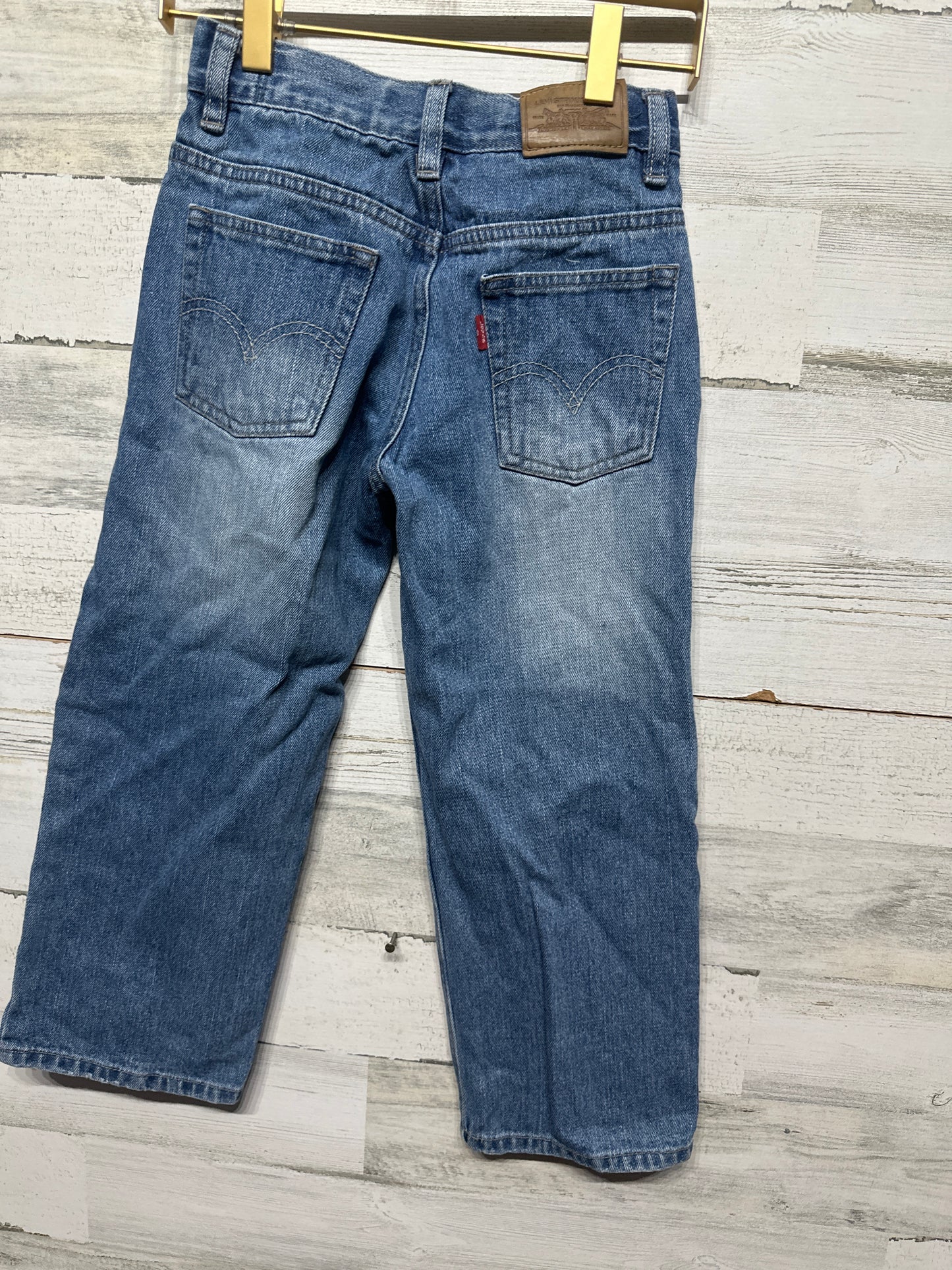 Boys Size 7 Regular Levi’s 569 Loose Straight Adjustable Waist Jeans - Good Used Condition