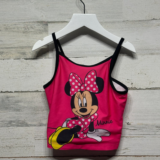 Girls Size 6/6x Disney Minnie Mouse Swim Top - Good Used Condition