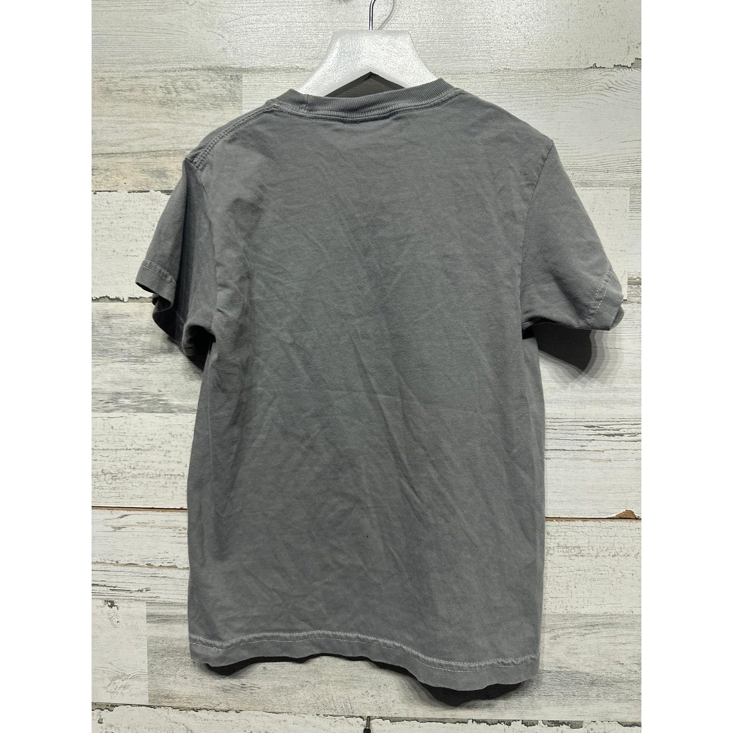 Cowboy Hardware Long Sleeve Tee Boys XS 5 Charcoal Grey Bull Graphic EUC3