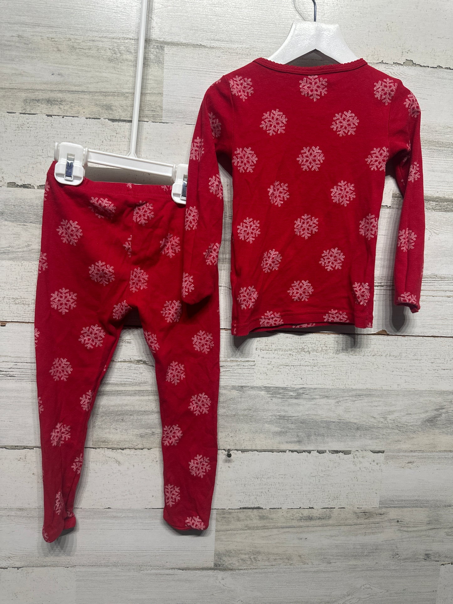 Size 4t Just One You Holiday Santa Pajama Set - Good Used Condition