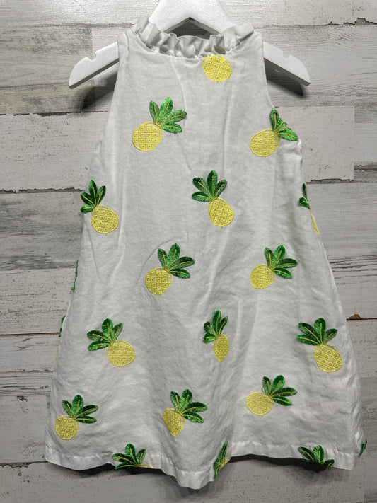 Size 5 Janie and Jack Embroidered Pineapple Dress - Very Good Used Condition