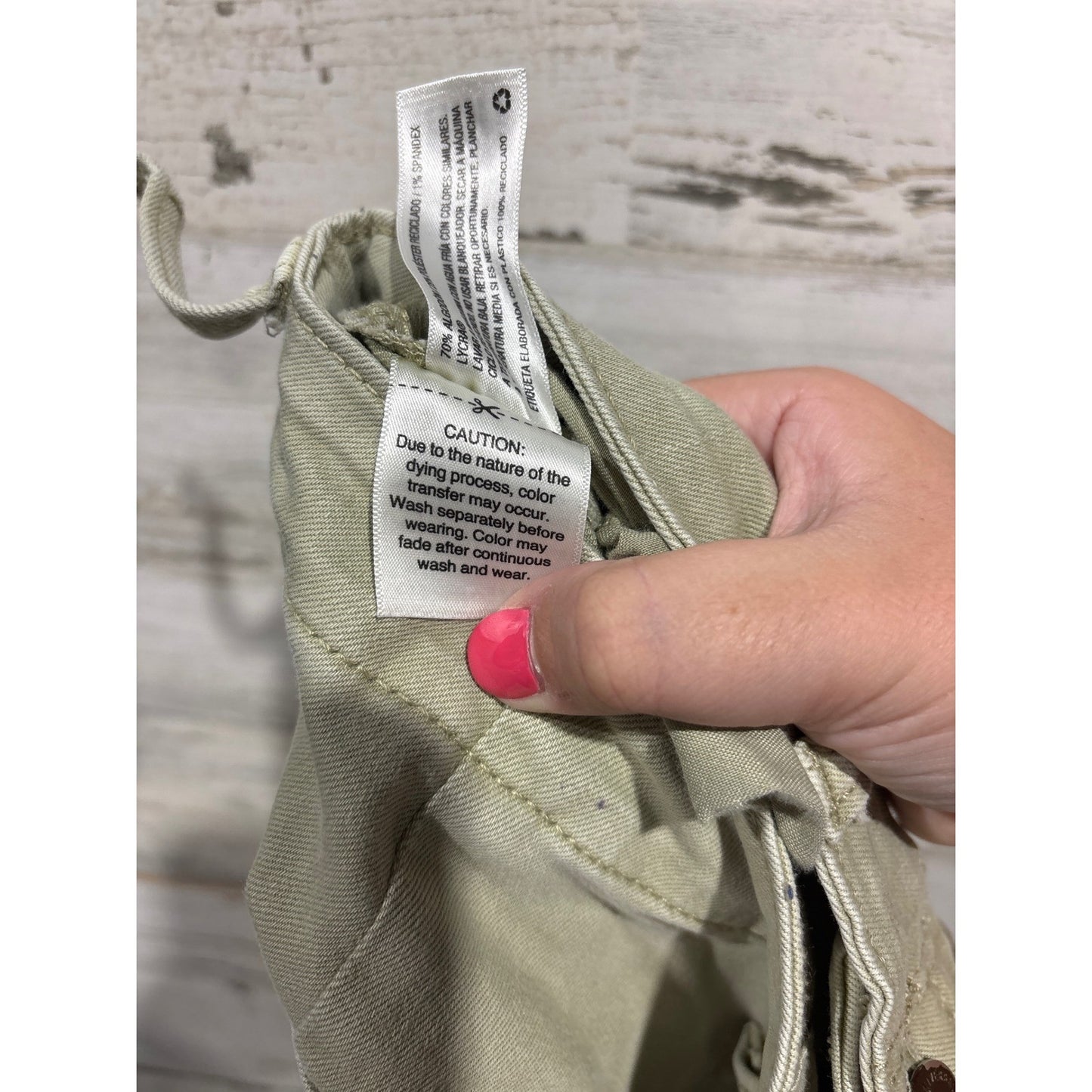 Universal Thread Cargo Jeans Women 8 Green Utility Gorpcore *Flawed4