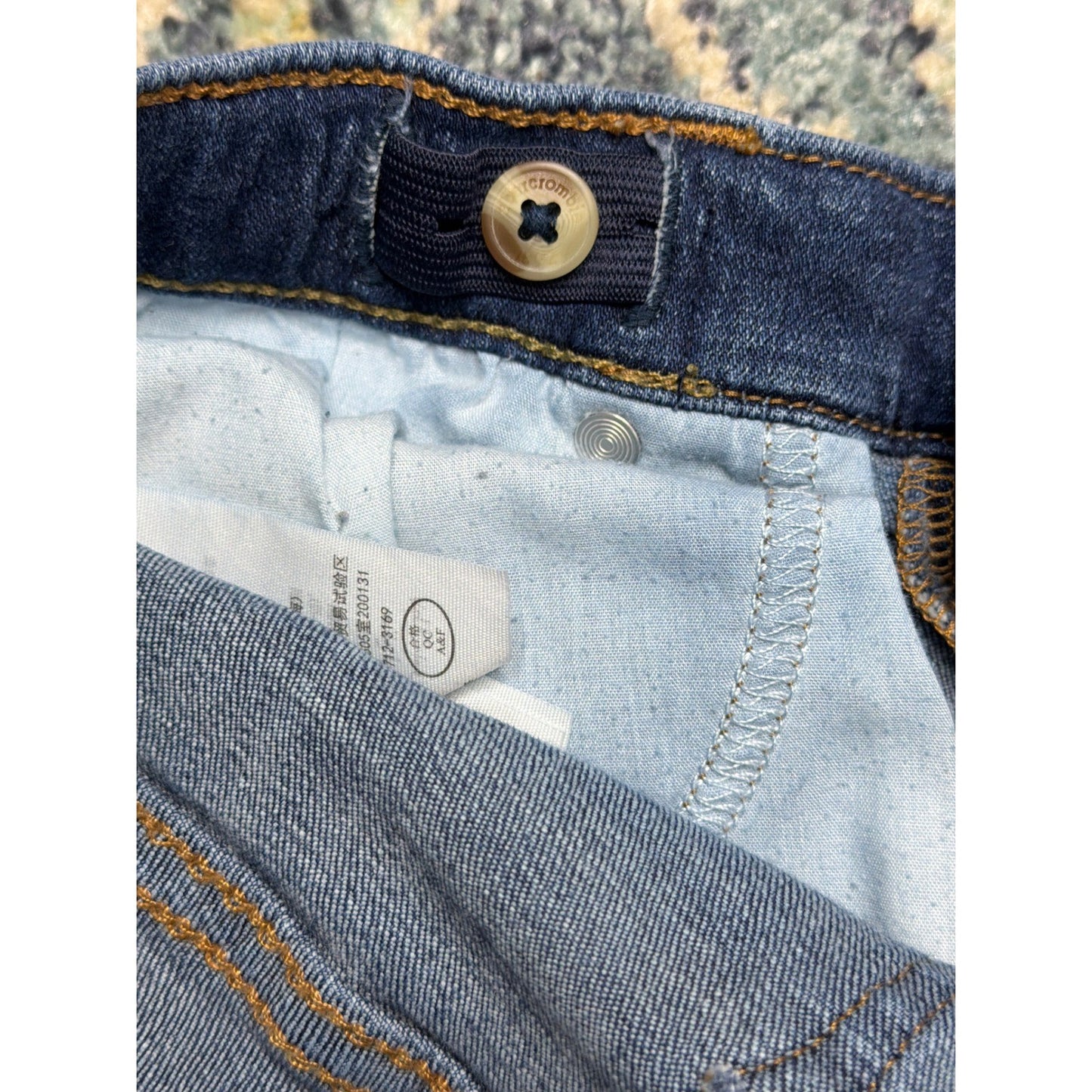 Abercrombie Kids Straight Jeans Boys 13/14 Blue Adjustable Waist EUC6