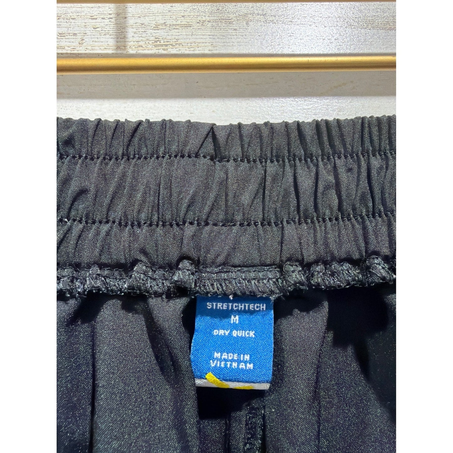 Old Navy Jogger Pants Women Medium Black High Waisted Tech Stretch EUC4