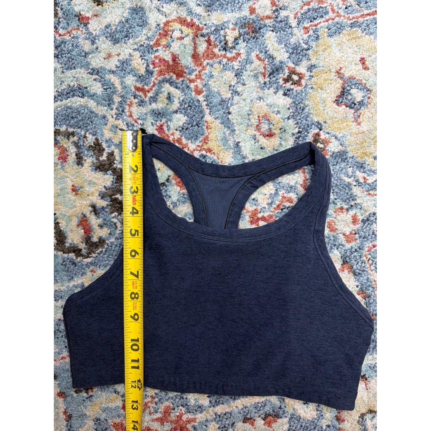 Vuori Yosemite Sports Bra Women S Charcoal Heather High Neck Racerback EUC4