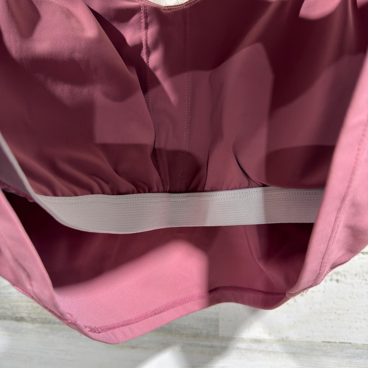 Crop Tank Women XXL Pink V-Neck Built-in Bra Activewear EUC4