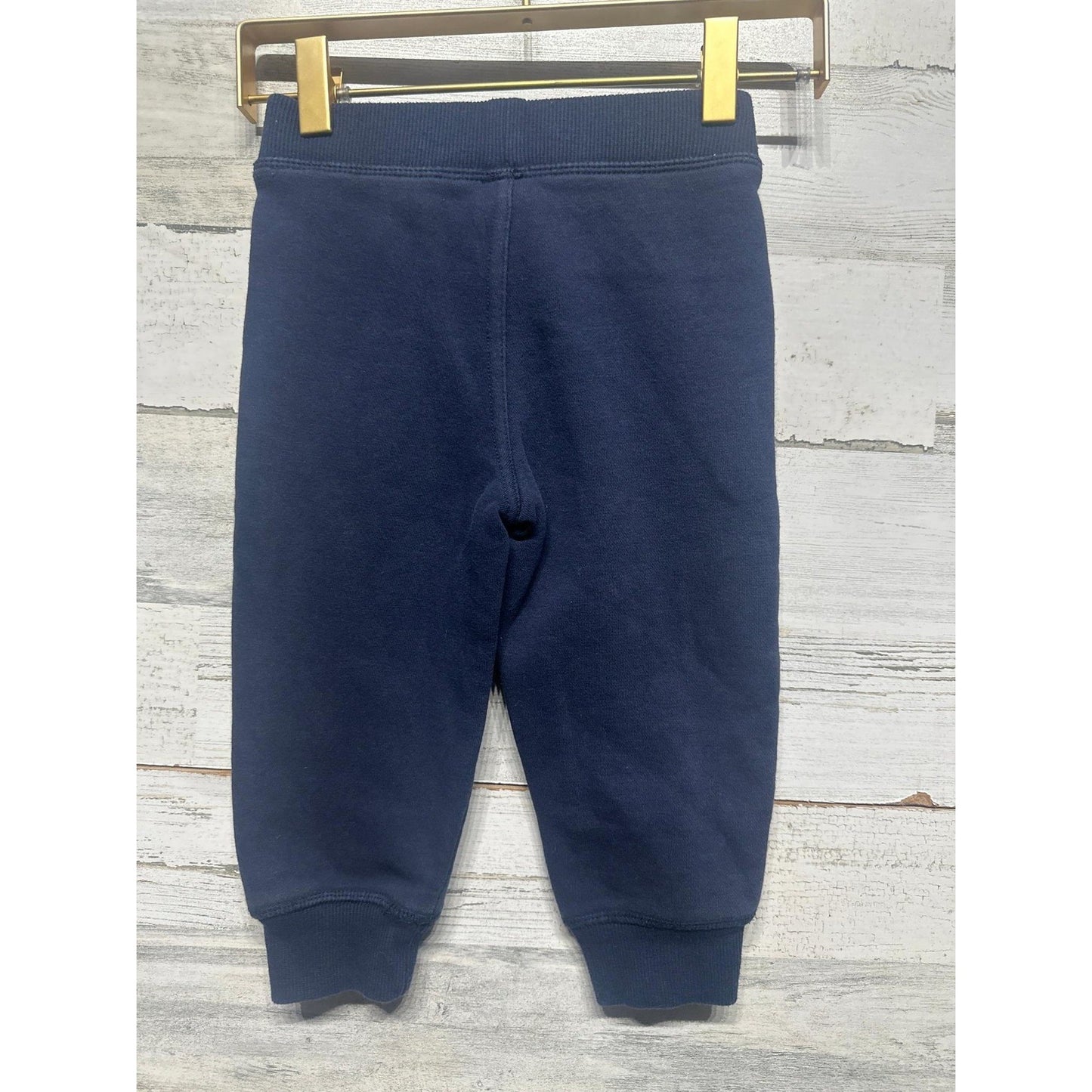 Nautica Sweatpants Boys 18M Navy Blue Fleece Joggers Preppy EUC2