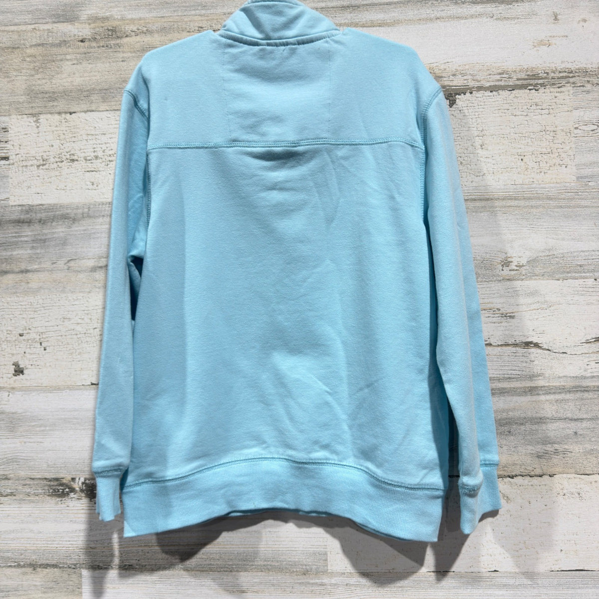 Tommy Bahama Pullover Boys M 7/8 Blue Half Zip Coastal Preppy *Flawed5