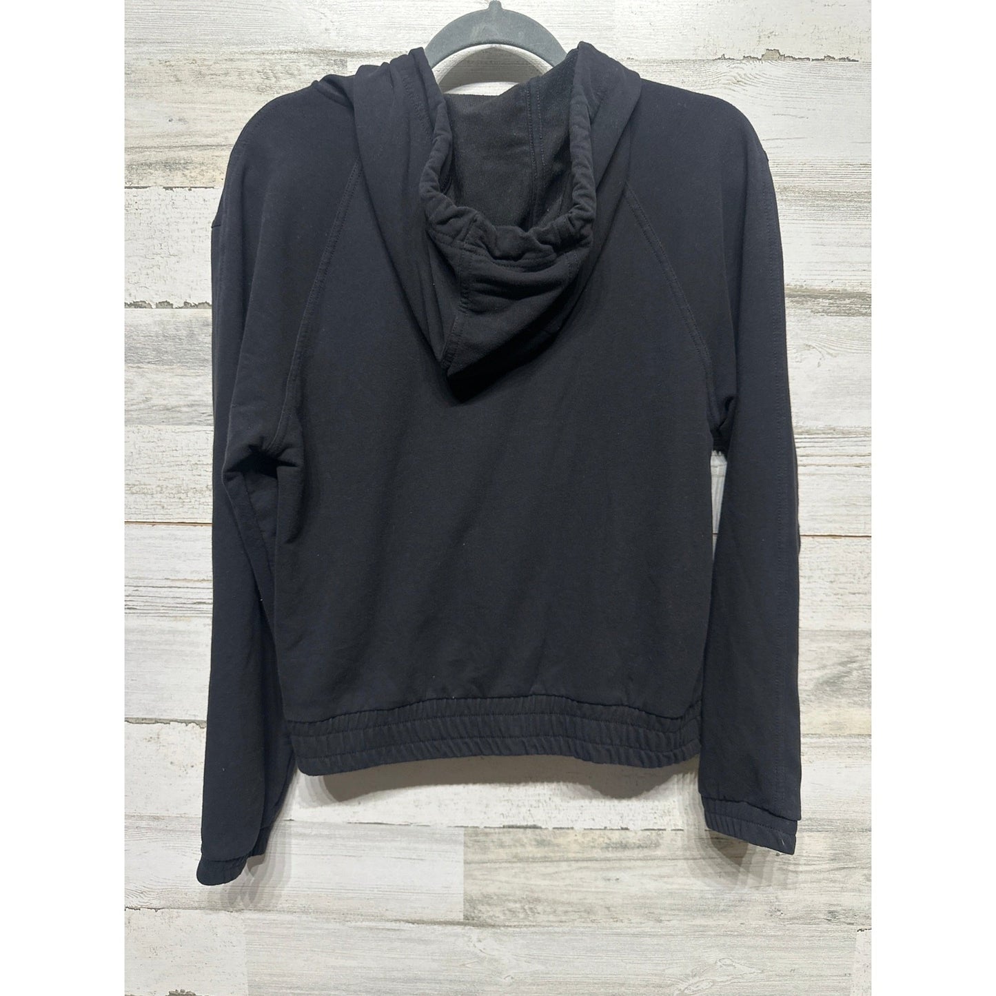 Athleta Coaster Luxe Half Zip Hoodie Womens XXS Black Pullover Sweatshirt EUC3