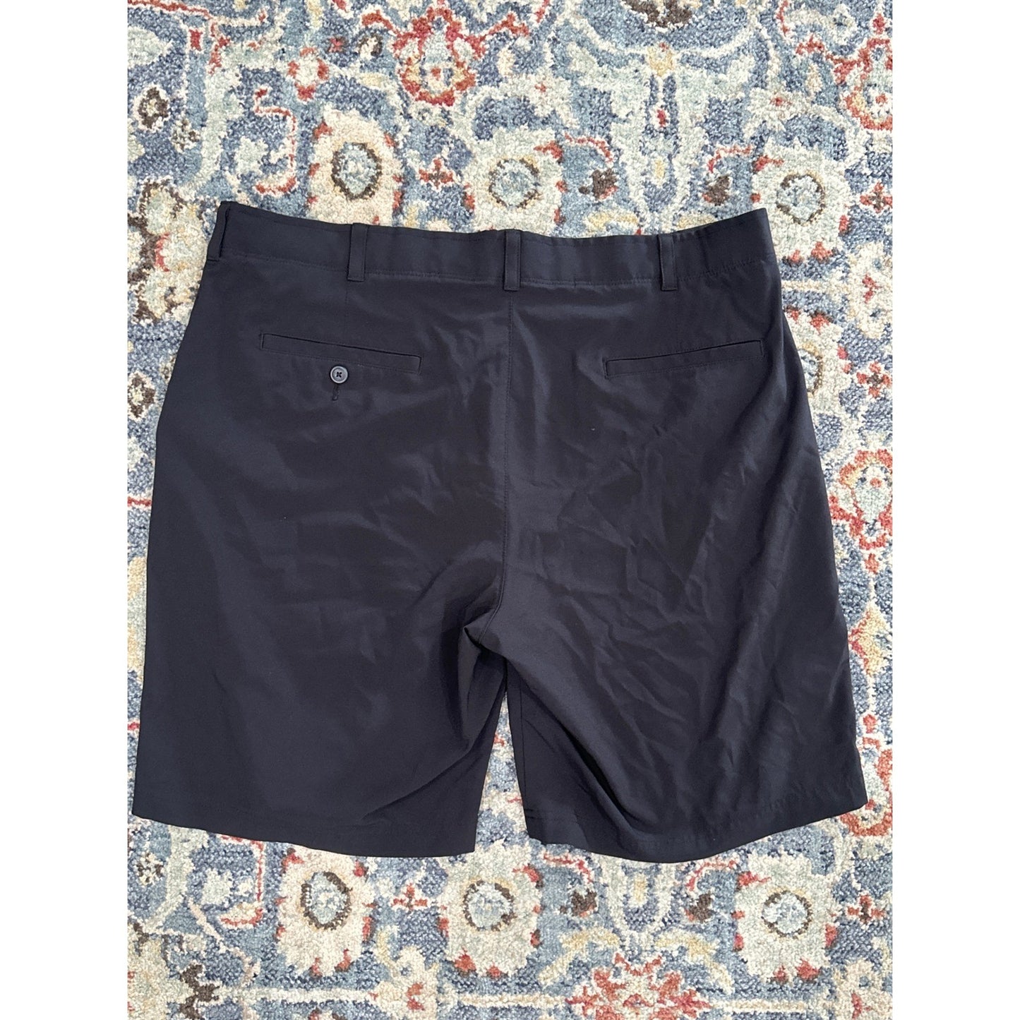 Ben Hogan Golf Shorts Men Size 40 Black Performance Flat Front GUC4