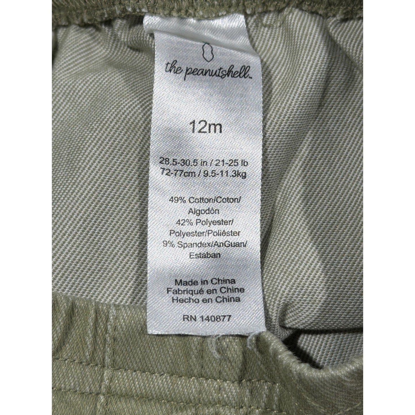 The Peanut Shell Pants Kids 12M Green Orange Tan 3 Pack Earthy4