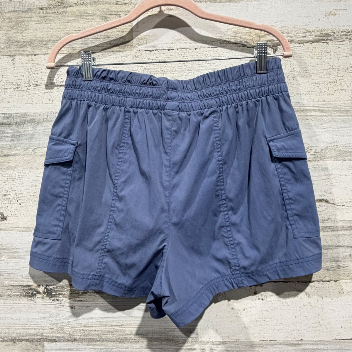 Yogalicious Trail Path Commuter Short Women L Blue Nylon Spandex Gorpcore3