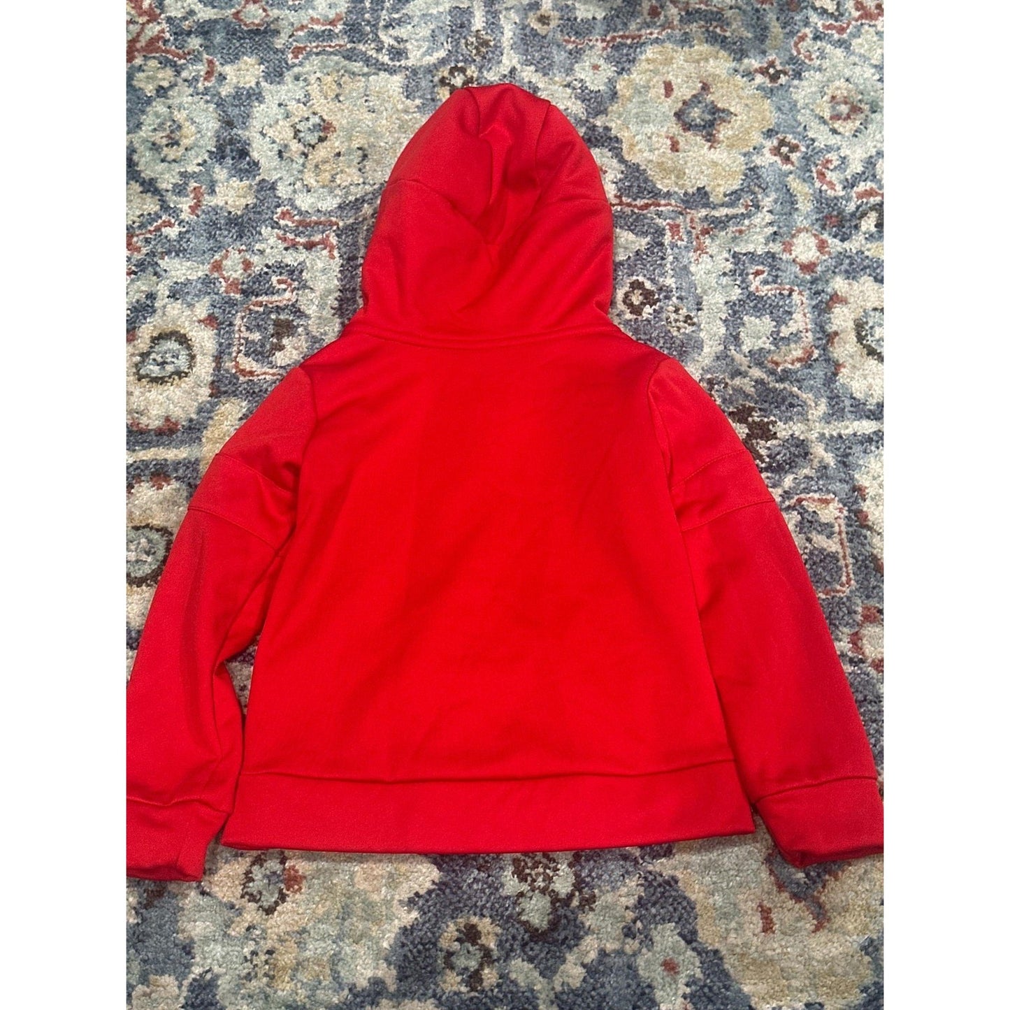 Nike Hoodie Kids 3T Red Dri-FIT Graphic Pullover Sweatshirt EUC2