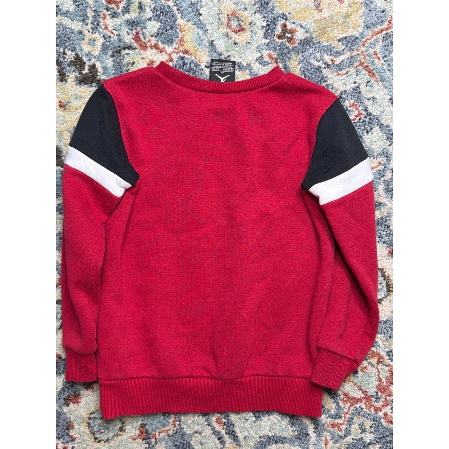 Jordan Sweatshirt Boys 4T Red Black White Jumpman Graphic EUC3