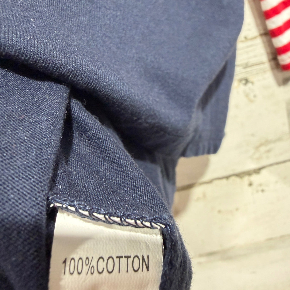 Construction Christmas Tree Shirt Boys 4T Navy Striped Holiday EUC4