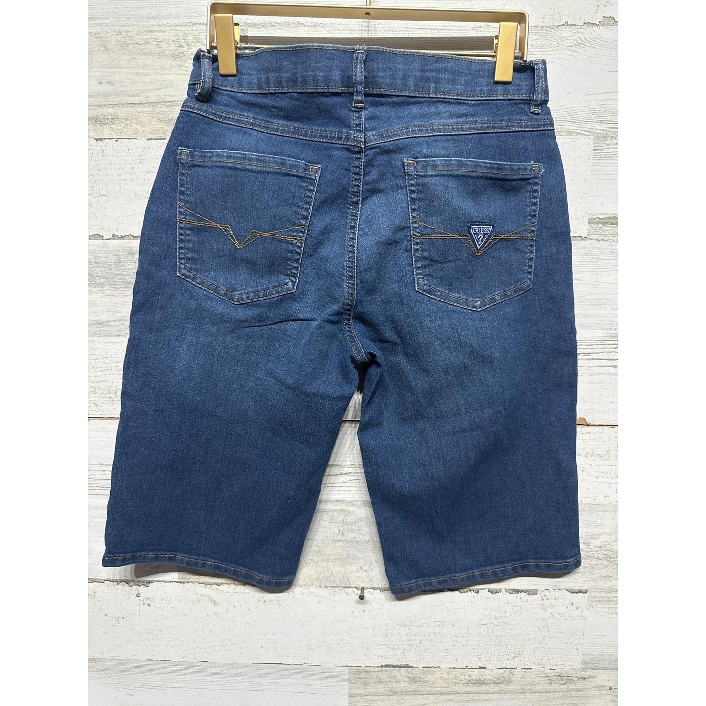 Guess Denim Shorts Boys 16 Blue Organic Cotton Five Pocket NWT3