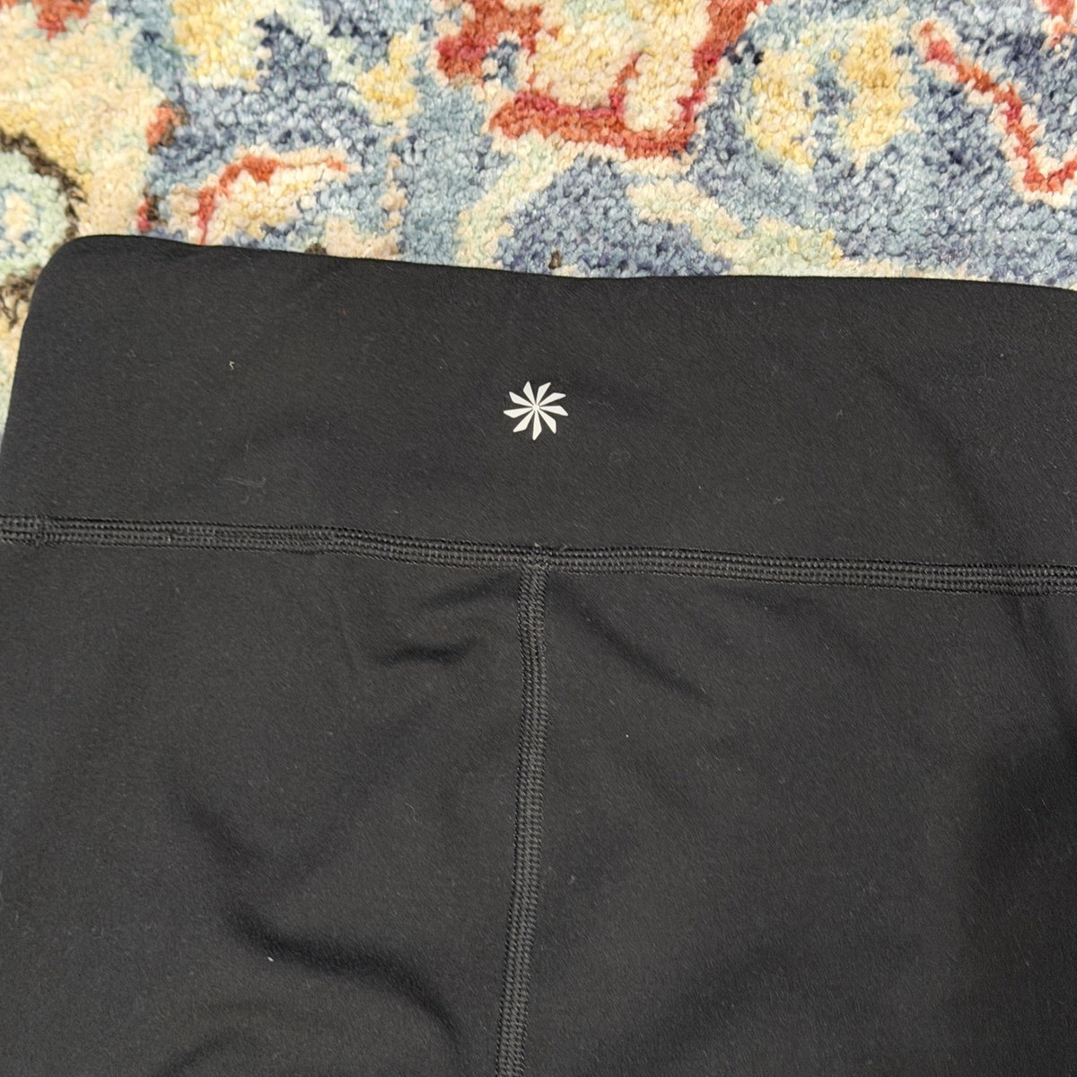 Athleta Girl Chit Chat Tight Legging Girls M 8-10 Black High Rise Active EUC5