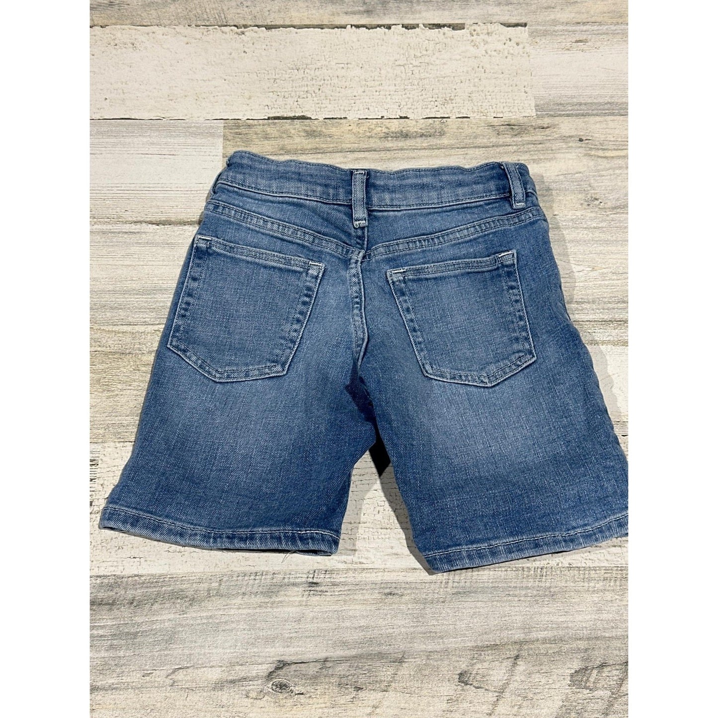 H&M Denim Shorts Girls 5T Blue Bermuda Jorts Stretch Casual Kidcore EUC1