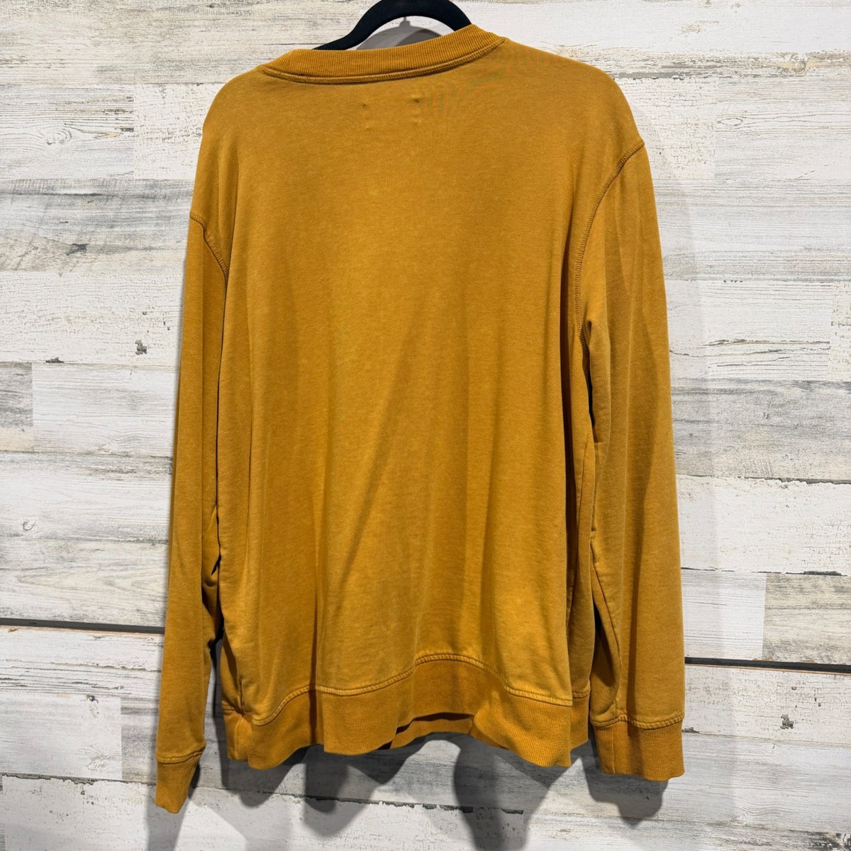 Original Use Crewneck Sweatshirt Mens XL Mustard Yellow Cotton Blend Casual EUC3
