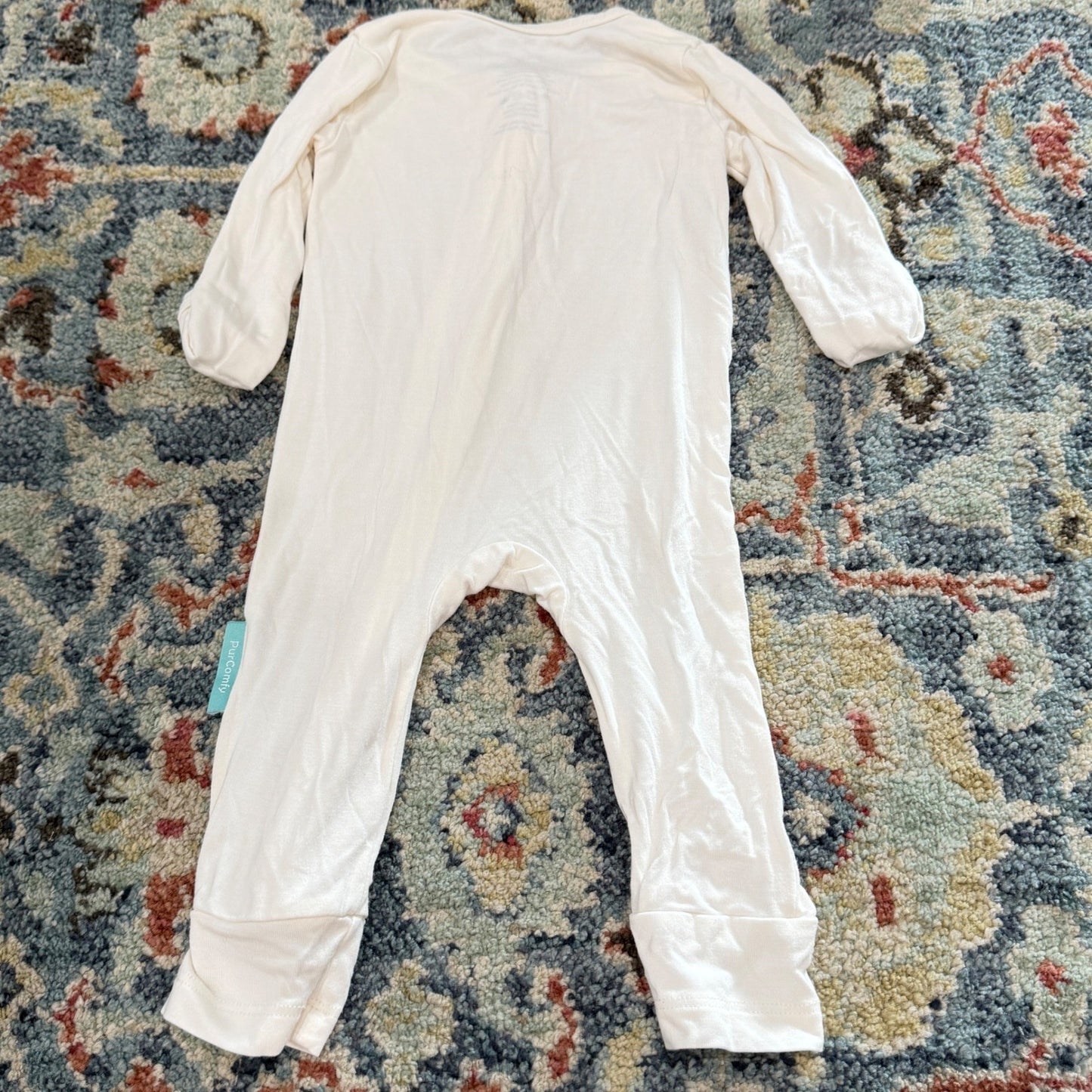 Kyte Baby PurComfy Romper Bodysuit Bundle 0-3M Neutral Cream Hedgehog Bamboo EUC7