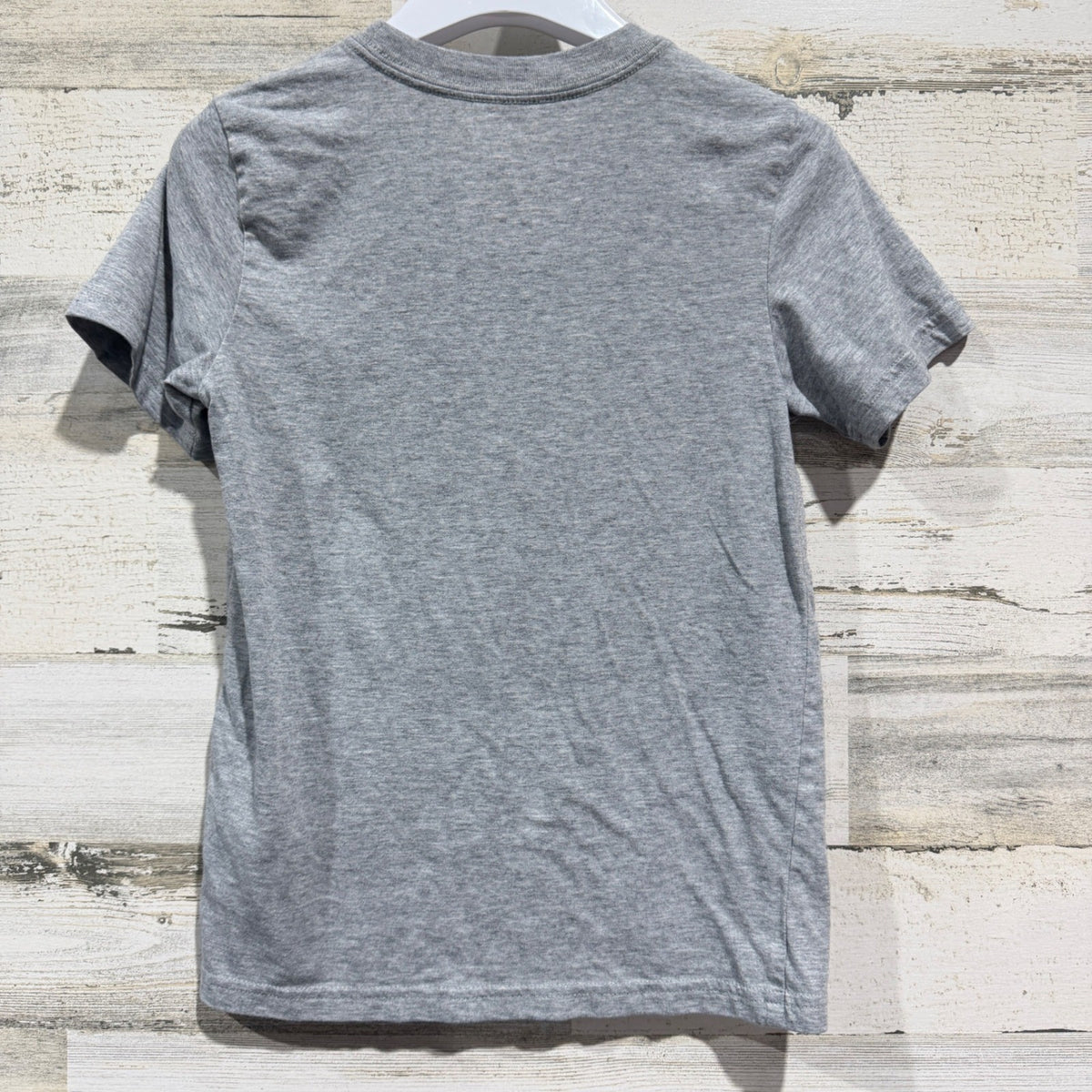 Adidas Graphic Tee Boys Size 7 Gray Arcade Gamer Retro Sporty EUC3