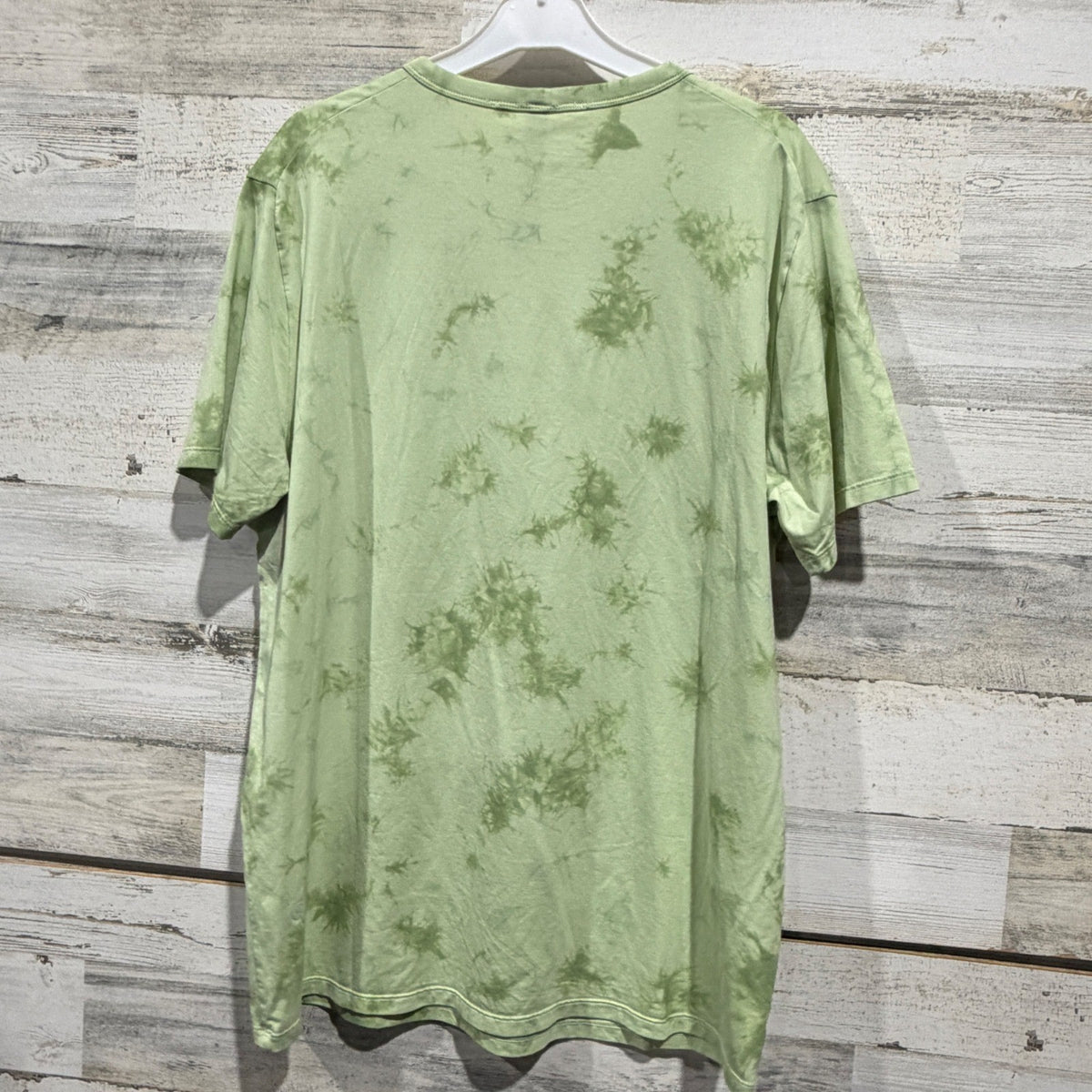 Lululemon 5 Year Basic Tee T-Shirt Men Large Green Tie Dye Pima Cotton Sport4