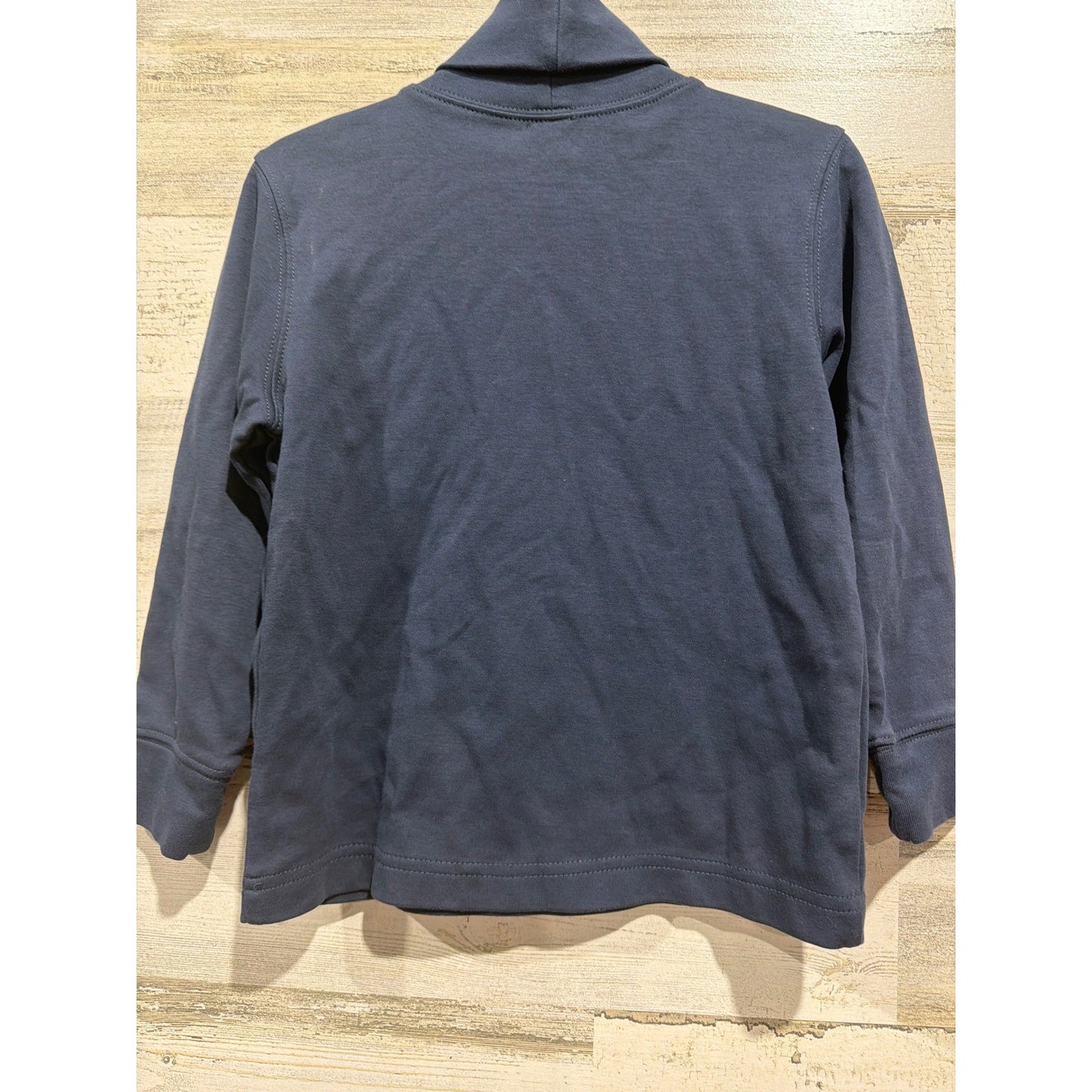 L.L. Bean Turtleneck Kids Size 4 Navy Blue Long Sleeve Cotton Classic EUC2