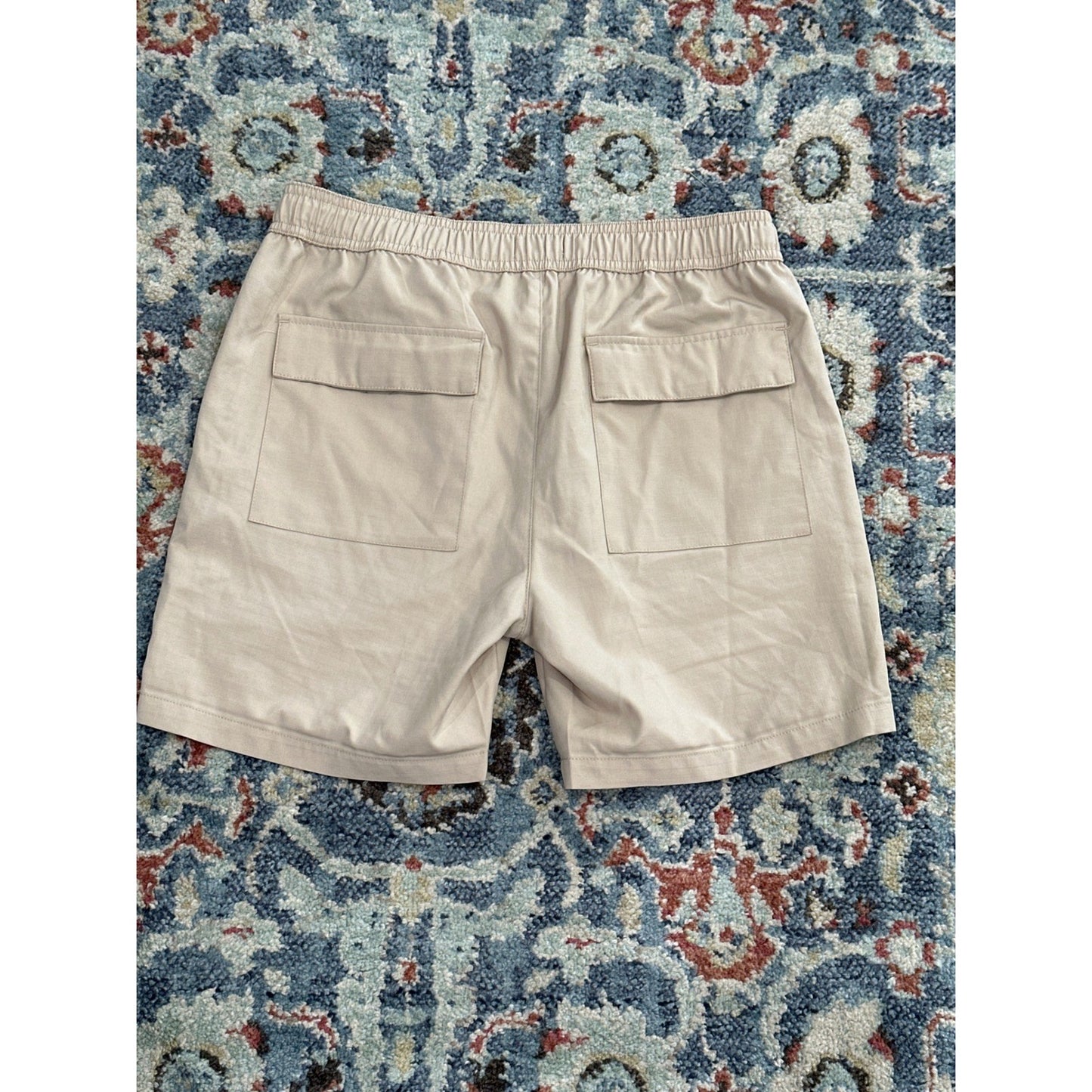 Scene & Heard Chino Shorts Boys 14/16 Khaki Elastic Drawstring Ripstop EUC2